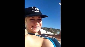 Sarah Vandella on the beach premium free cam snapchat & manyvids porn videos on dochick.com