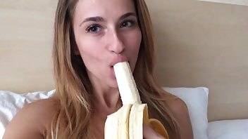 Cara Mell eats banana premium free cam snapchat & manyvids porn videos on dochick.com