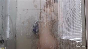 Luxneon voyeur shower glass tease wet look erotic nude porn video manyvids on dochick.com