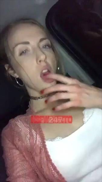 Karla Kush car blowjob & pussy play snapchat premium xxx porn videos on dochick.com