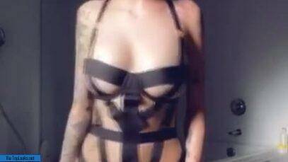 Amazing Bhad Bhabie Topless Thong Straps Bikini Video Leaked on dochick.com