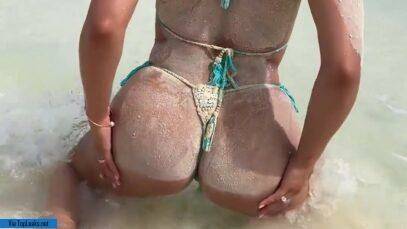 Sexy Ana Cheri Nude Beach Striptease Onlyfans Video Leak on dochick.com