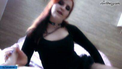 AnnDarcy redhead pierced goth cumslut xxx video on dochick.com
