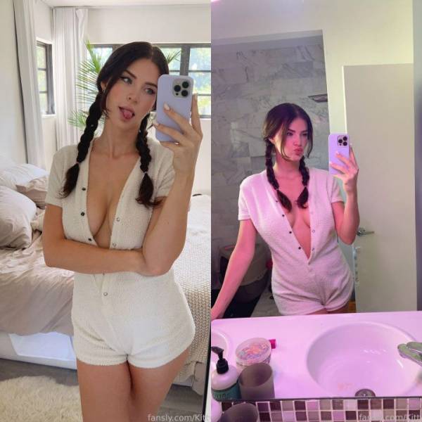 KittyPlays Sexy Teddy Bear Outfit Selfies Fansly Set Leaked on dochick.com