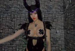 Amouranth Maleficent ASMR Patreon Video on dochick.com