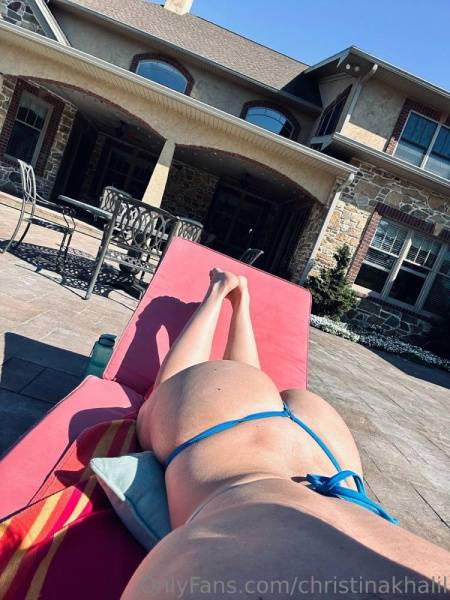 Christina Khalil Nude Bikini Sun Tanning Onlyfans Set Leaked on dochick.com