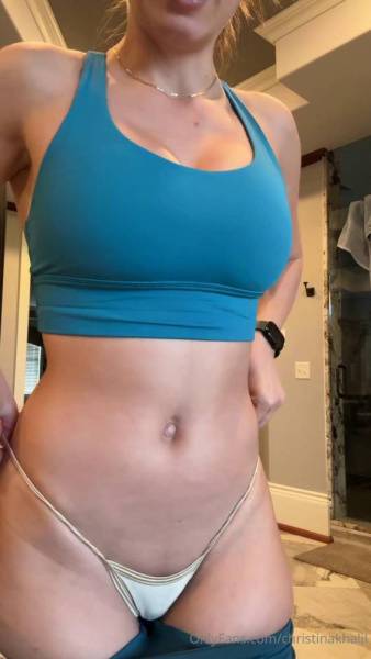 Christina Khalil Sexy Gym Outfit Strip Onlyfans Video Leaked - Usa on dochick.com