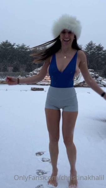 Christina Khalil Nipple Tease Snow Bodysuit Onlyfans Video Leaked - Usa on dochick.com