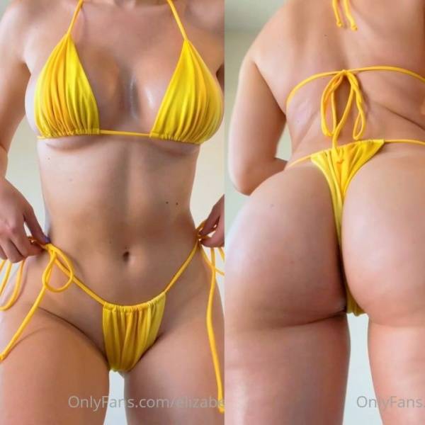 Elizabeth Zaks Yellow Bikini Try-On Onlyfans Video Leaked - Usa on dochick.com