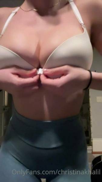 Christina Khalil Nude Gym Bra Strip Onlyfans Video Leaked - Usa on dochick.com