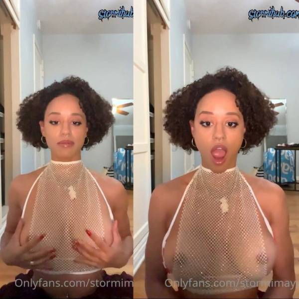 Stormi Maya Nude Sheer Mesh Top Onlyfans Video Leaked - Usa on dochick.com