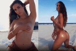 Natalie Roush Nude Topless Bikini Beach Video on dochick.com